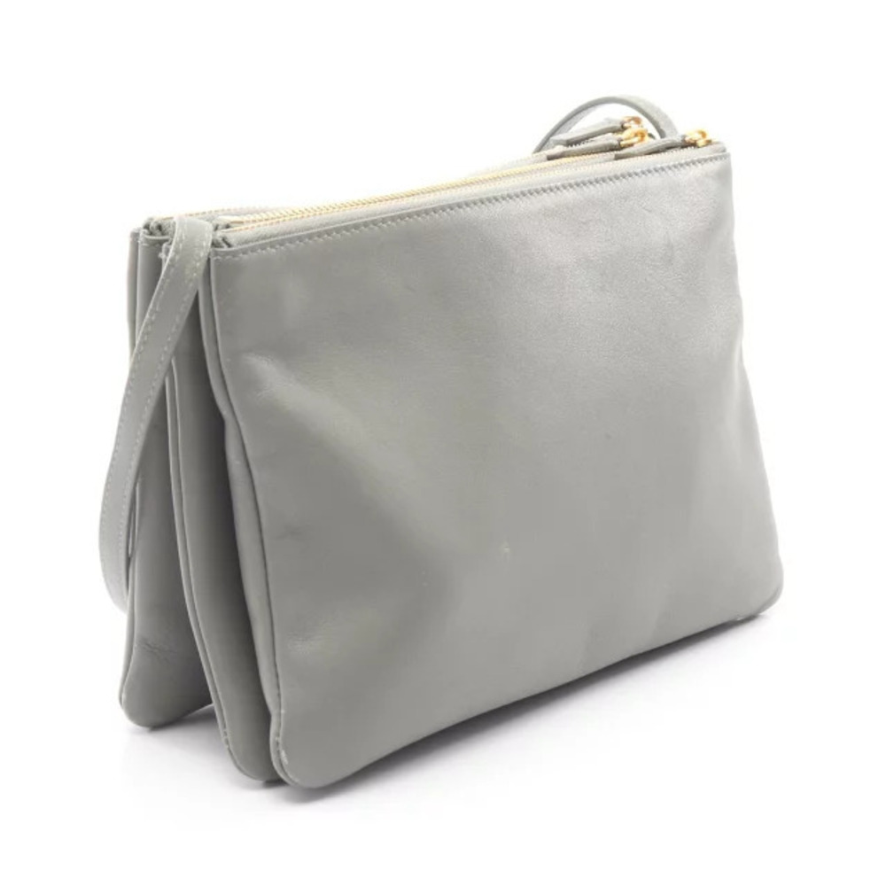 Celine Trio Shoulder Bag Leather Gray - Picture 2 of 8